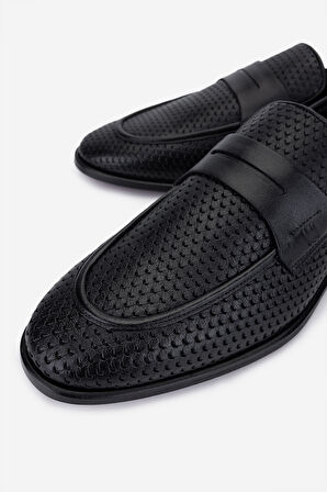 Valmenti Erkek Hakiki Deri Siyah Loafer Ayakkabı 183 23513 ERK AYK Y25 SIYAH KSK