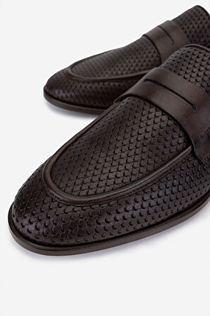 Valmenti Erkek Hakiki Deri Kahverengi Loafer Ayakkabı 183 23513 ERK AYK Y25 KAHVE KSK