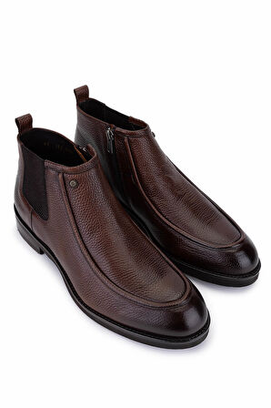 Tamer Tanca Erkek Hakiki Deri Taba Klasik Bot 987 252 ERK BOT SK25-26 TABA FLTR