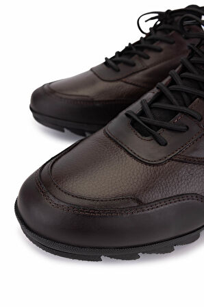 Tamer Tanca Erkek Hakiki Deri Kahverengi Casual Ayakkabı 381 22254 ERK AYK SK25-26 KAHVE DR