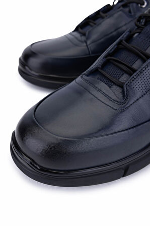 Tamer Tanca Erkek Hakiki Deri Lacivert Casual Ayakkabı 381 22534 ERK AYK SK25-26 LACI DR