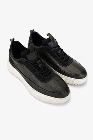 Valmenti Erkek Hakiki Deri Haki Sneakers & Spor Ayakkabı 381 22487 ERK AYK SK25-26 HAKI