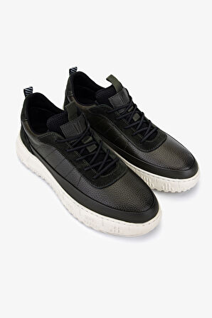 Valmenti Erkek Hakiki Deri Haki Sneakers & Spor Ayakkabı 381 22487 ERK AYK SK25-26 HAKI