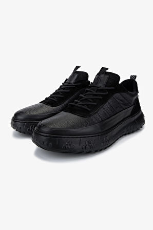 Valmenti Erkek Hakiki Deri Siyah Sneakers & Spor Ayakkabı 381 22487 ERK AYK SK25-26 SIYAH