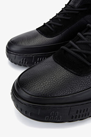 Valmenti Erkek Hakiki Deri Siyah Sneakers & Spor Ayakkabı 381 22487 ERK AYK SK25-26 SIYAH