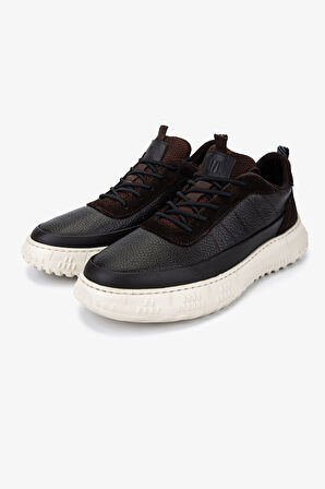 Valmenti Erkek Hakiki Deri Kahverengi Süet Sneakers & Spor Ayakkabı 381 22487 ERK AYK SK25-26 KAHVE SUET