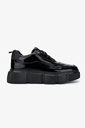 Valmenti Erkek Hakiki Deri Siyah Rugan Sneakers & Spor Ayakkabı 381 22035 ERK AYK SK25-26 SIYAH KRSK RGN