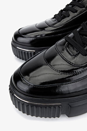 Valmenti Erkek Hakiki Deri Siyah Rugan Sneakers & Spor Ayakkabı 381 22035 ERK AYK SK25-26 SIYAH KRSK RGN