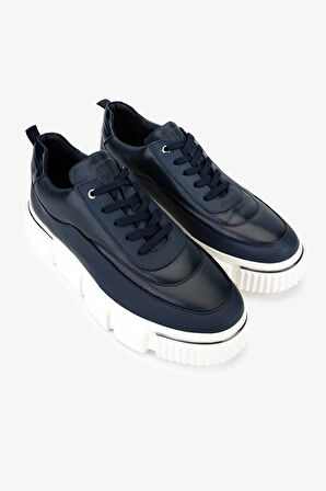 Valmenti Erkek Hakiki Deri Sneakers & Spor Ayakkabı 381 22035 ERK AYK SK25-26 LACI DR/LACI MAT