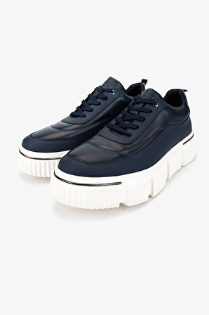 Valmenti Erkek Hakiki Deri Sneakers & Spor Ayakkabı 381 22035 ERK AYK SK25-26 LACI DR/LACI MAT