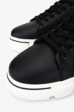 Valmenti Erkek Hakiki Deri Siyah Sneakers & Spor Ayakkabı 381 22524 ERK AYK SK25-26 SIYAH MAT