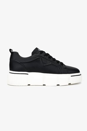 Valmenti Erkek Hakiki Deri Siyah Sneakers & Spor Ayakkabı 381 22524 ERK AYK SK25-26 SIYAH MAT