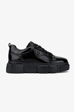 Valmenti Erkek Hakiki Deri Siyah Rugan Sneakers & Spor Ayakkabı 381 22524 ERK AYK SK25-26 SIYAH KRSK RGN