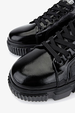 Valmenti Erkek Hakiki Deri Siyah Rugan Sneakers & Spor Ayakkabı 381 22524 ERK AYK SK25-26 SIYAH KRSK RGN