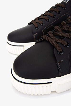 Valmenti Erkek Hakiki Deri Kahverengi Sneakers & Spor Ayakkabı 381 22524 ERK AYK SK25-26 KAHVE MAT