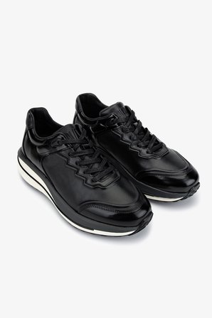 Valmenti Erkek Hakiki Deri Siyah Sneakers & Spor Ayakkabı 381 22530 ERK AYK SK25-26 SIYAH