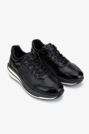 Valmenti Erkek Hakiki Deri Siyah Sneakers & Spor Ayakkabı 381 22530 ERK AYK SK25-26 SIYAH
