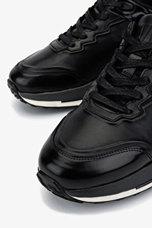 Valmenti Erkek Hakiki Deri Siyah Sneakers & Spor Ayakkabı 381 22530 ERK AYK SK25-26 SIYAH