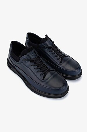 Valmenti Erkek Hakiki Deri Lacivert Casual Ayakkabı 381 22546 ERK AYK SK25-26 LACI DR