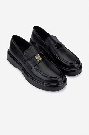 Valmenti Erkek Hakiki Deri Siyah Loafer Ayakkabı 381 22521 ERK AYK SK25-26 SIYAH BSK