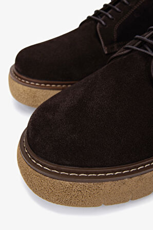 Valmenti Erkek Hakiki Deri Kahverengi Süet Casual Ayakkabı 381 22451 ERK AYK SK25-26 KAHVE SUET