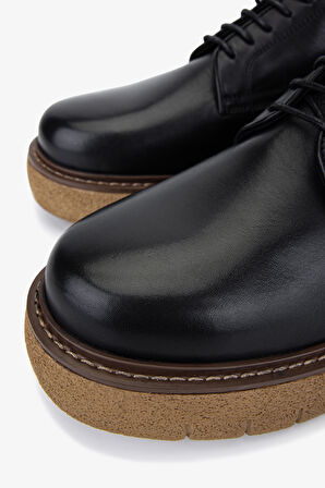 Valmenti Erkek Hakiki Deri Siyah Floter Casual Ayakkabı 381 22451 ERK AYK SK25-26 SIYAH FLTR