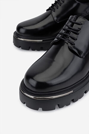 Valmenti Erkek Hakiki Deri Siyah Açma Casual Ayakkabı 381 22267 ERK AYK SK25-26 SIYAH ACMA