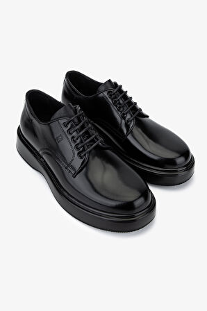 Valmenti Erkek Hakiki Deri Siyah Açma Casual Ayakkabı 381 22129 ERK AYK SK25-26 SIYAH ACMA