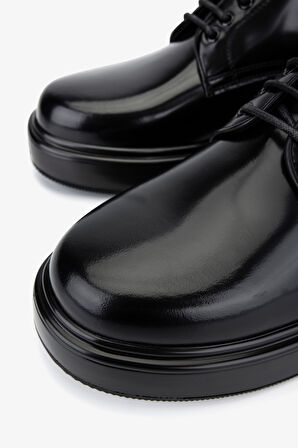 Valmenti Erkek Hakiki Deri Siyah Açma Casual Ayakkabı 381 22129 ERK AYK SK25-26 SIYAH ACMA