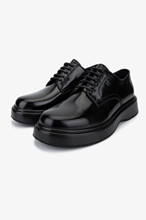 Valmenti Erkek Hakiki Deri Siyah Açma Casual Ayakkabı 381 22129 ERK AYK SK25-26 SIYAH ACMA