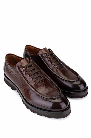Tamer Tanca Erkek Hakiki Deri Taba Bufalo Casual Ayakkabı 987 251 ERK AYK SK25-26 TABA BFL/GYK