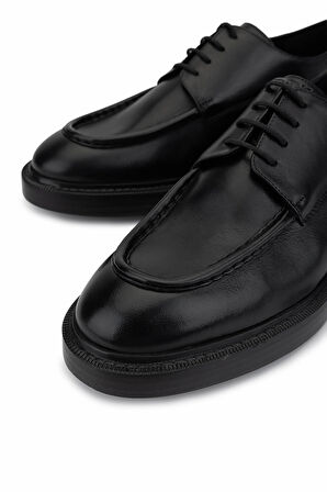 Tamer Tanca Erkek Hakiki Deri Siyah Deri Casual Ayakkabı 987 282 ERK AYK SK25-26 SIYAH DR