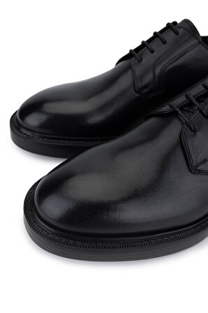 Tamer Tanca Erkek Hakiki Deri Siyah Deri Klasik Ayakkabı 987 262 ERK AYK SK25-26 SIYAH DR