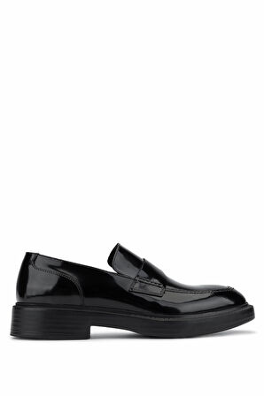 Tamer Tanca Erkek Hakiki Deri Siyah Açma Loafer Ayakkabı 987 281 ERK AYK SK25-26 SIYAH ACMA