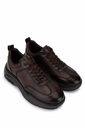 Tamer Tanca Erkek Hakiki Deri Kahverengi Sneakers & Spor Ayakkabı 298 3141-2527 ERK AYK SK25-26 KHV ATLS/KHV GUTI