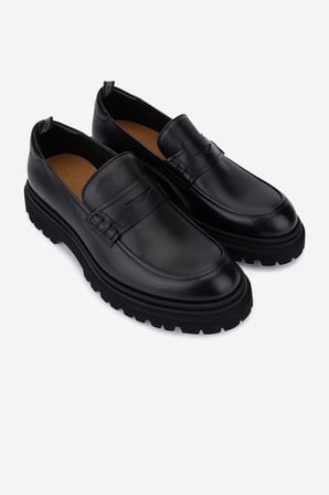 Rossi Erkek Hakiki Deri Siyah Loafer Ayakkabı 668 1221 ERK AYK SK25-26 NERO