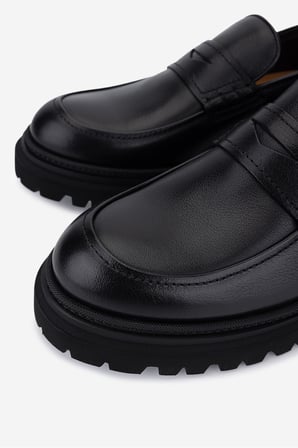 Rossi Erkek Hakiki Deri Siyah Loafer Ayakkabı 668 1221 ERK AYK SK25-26 NERO