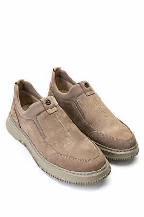 Tamer Tanca Erkek Hakiki Deri Vizon Nubuk Casual Ayakkabı 298 1857-F412 ERK AYK Y25 VIZON NBK