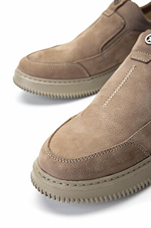 Tamer Tanca Erkek Hakiki Deri Vizon Nubuk Casual Ayakkabı 298 1857-F412 ERK AYK Y25 VIZON NBK