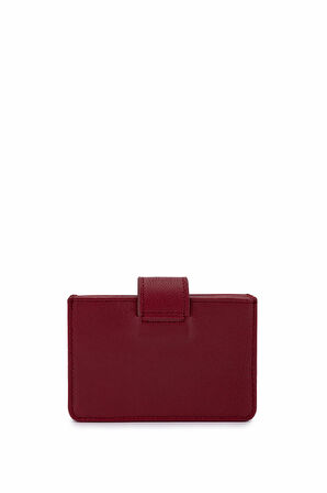 Tamer Tanca Unisex Hakiki Deri Bordo Kartlık 1148 871 KRTLK SK25-26 BORDO