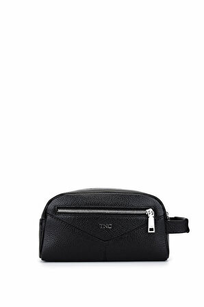 Tamer Tanca Erkek Hakiki Deri Siyah Floter Traş Çantası 301 230210 ERK CNT SK25-26 SIYAH FLTR