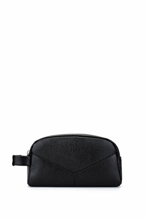 Tamer Tanca Erkek Hakiki Deri Siyah Floter Traş Çantası 301 230210 ERK CNT SK25-26 SIYAH FLTR