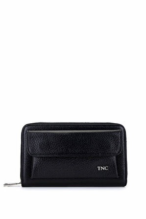 Tamer Tanca Erkek Hakiki Deri Siyah Floter El Çantası 301 230281 ERK CNT SK25-26 SIYAH FLTR