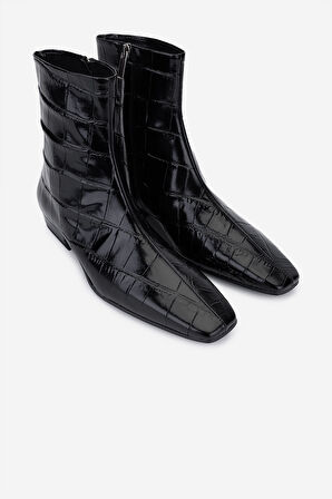 Valmenti Kadın Hakiki Deri Siyah Topuklu Bot 1154 309 BN BOT SK25-26 NERO