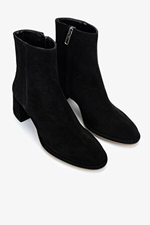 Valmenti Kadın Hakiki Deri Siyah Topuklu Bot 1154 3216 BN BOT SK25-26 NERO