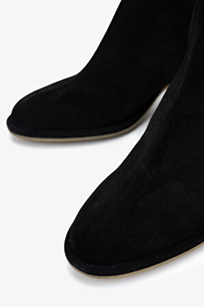 Valmenti Kadın Hakiki Deri Siyah Topuklu Bot 1154 3216 BN BOT SK25-26 NERO