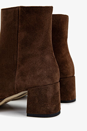 Valmenti Kadın Hakiki Deri Kahverengi Topuklu Bot 1154 3216 BN BOT SK25-26 CASTAGNO