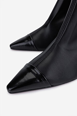 Valmenti Kadın Hakiki Deri Siyah Topuklu Bot 1154 790 BN BOT SK25-26 NERO/NERO