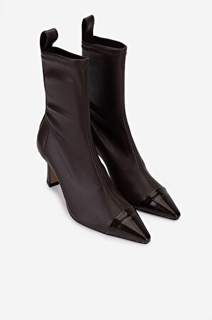 Valmenti Kadın Kahverengi Hakiki Deri Topuklu Bot 1154 790 BN BOT SK25-26 CAFFE/CAFFE