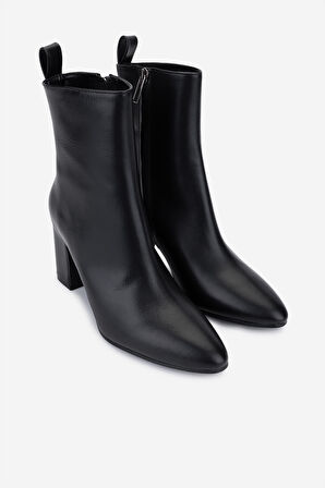 Valmenti Kadın Hakiki Deri Siyah Topuklu Bot 1154 860 BN BOT SK25-26 NERO